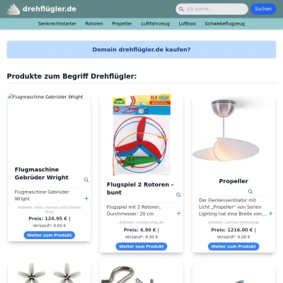 Screenshot drehflügler.de