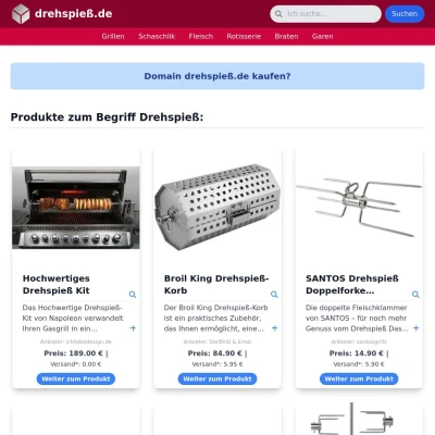 Screenshot drehspieß.de