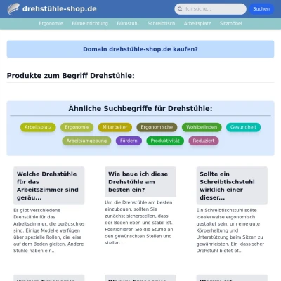 Screenshot drehstühle-shop.de