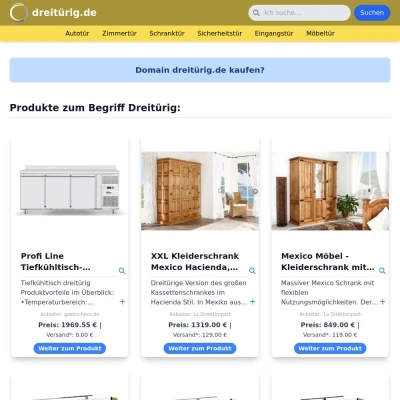 Screenshot dreitürig.de