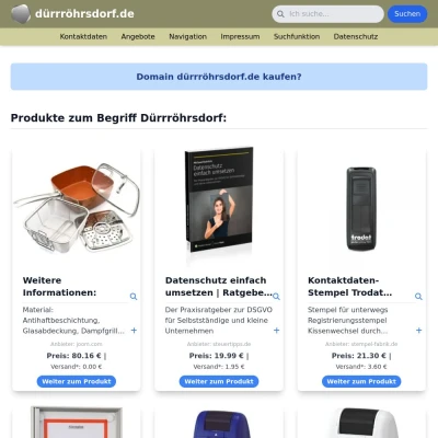 Screenshot dürrröhrsdorf.de