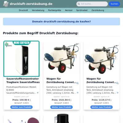 Screenshot druckluft-zerstäubung.de