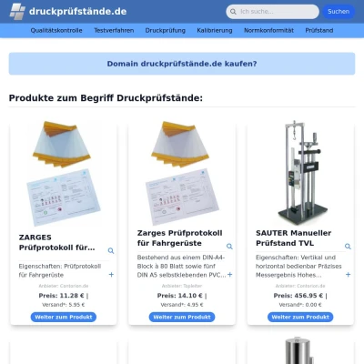 Screenshot druckprüfstände.de