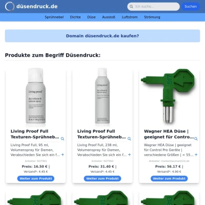 Screenshot düsendruck.de