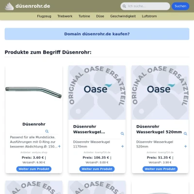 Screenshot düsenrohr.de