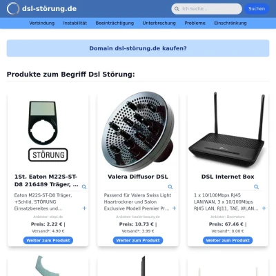 Screenshot dsl-störung.de