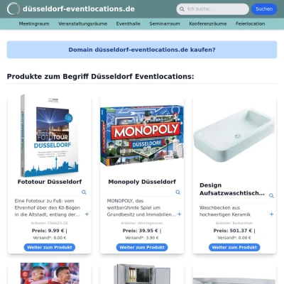 Screenshot düsseldorf-eventlocations.de