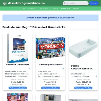 Screenshot düsseldorf-grundstücke.de