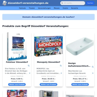 Screenshot düsseldorf-veranstaltungen.de