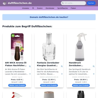 Screenshot duftfläschchen.de