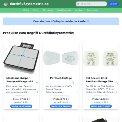 Screenshot durchflußzytometrie.de