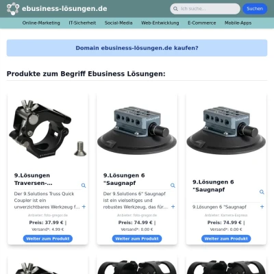 Screenshot ebusiness-lösungen.de