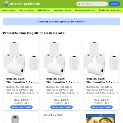 Screenshot ec-cash-geräte.de