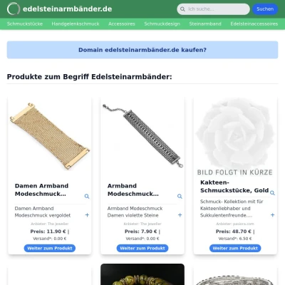 Screenshot edelsteinarmbänder.de