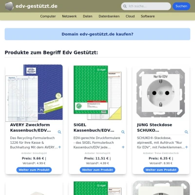 Screenshot edv-gestützt.de