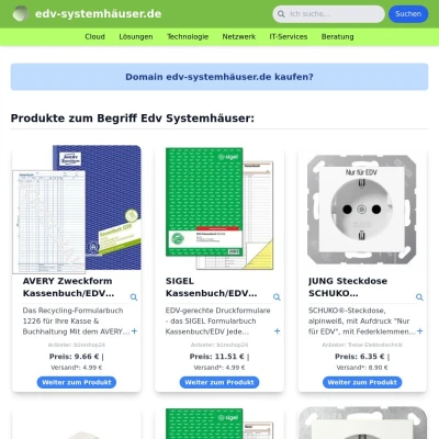 Screenshot edv-systemhäuser.de