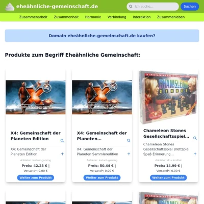 Screenshot eheähnliche-gemeinschaft.de