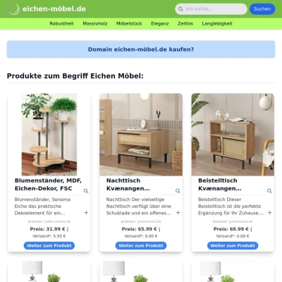 Screenshot eichen-möbel.de