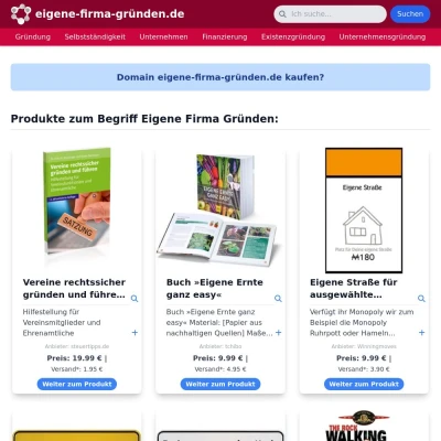 Screenshot eigene-firma-gründen.de