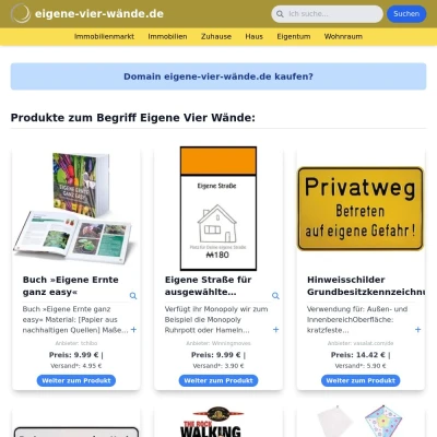 Screenshot eigene-vier-wände.de