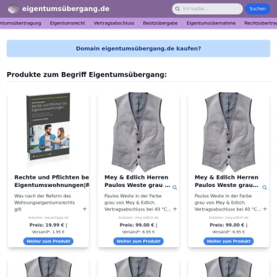 Screenshot eigentumsübergang.de