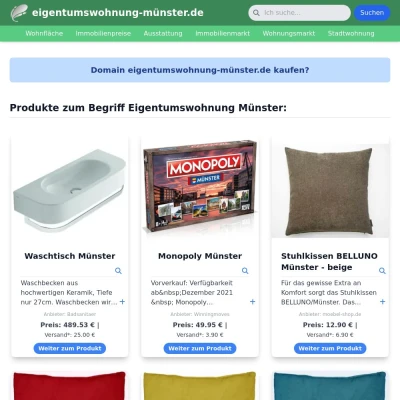 Screenshot eigentumswohnung-münster.de