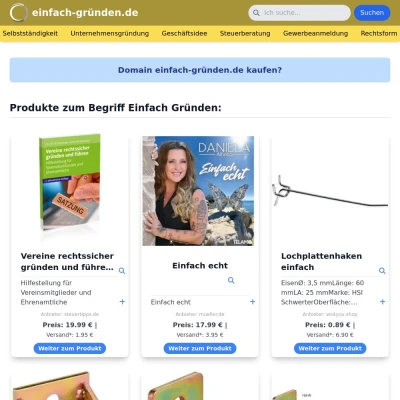 Screenshot einfach-gründen.de