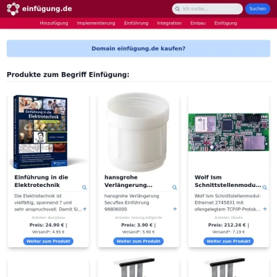 Screenshot einfügung.de