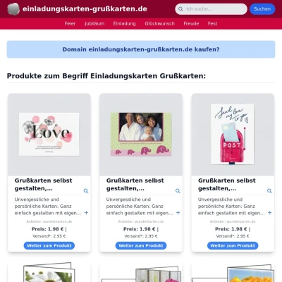 Screenshot einladungskarten-grußkarten.de