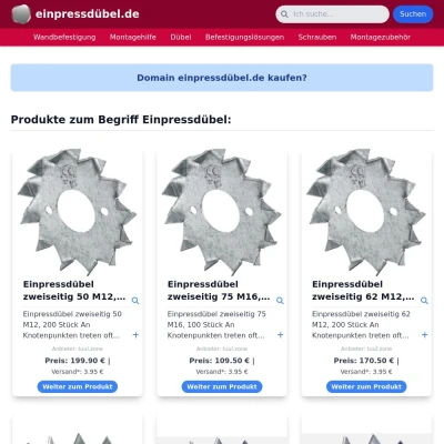 Screenshot einpressdübel.de