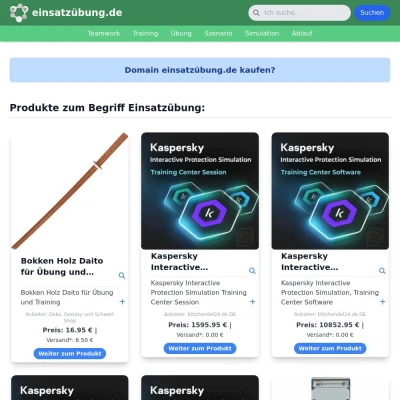 Screenshot einsatzübung.de