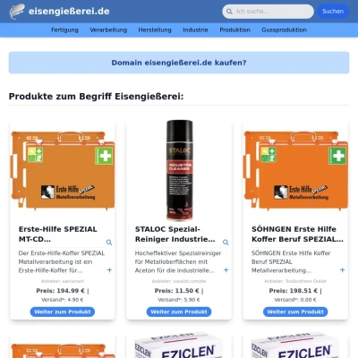 Screenshot eisengießerei.de