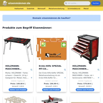 Screenshot eisenmänner.de