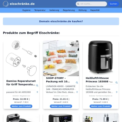 Screenshot eisschränke.de
