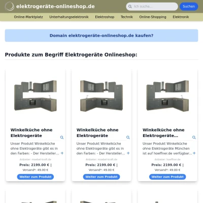 Screenshot elektrogeräte-onlineshop.de