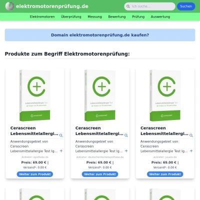 Screenshot elektromotorenprüfung.de