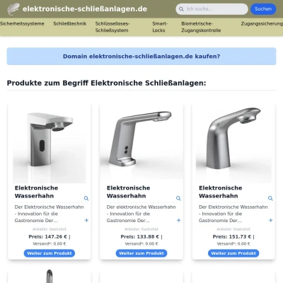 Screenshot elektronische-schließanlagen.de