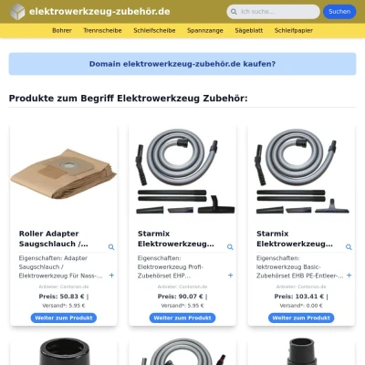Screenshot elektrowerkzeug-zubehör.de