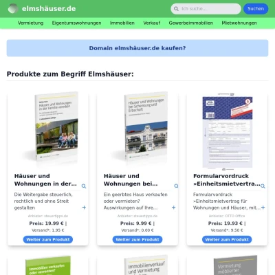 Screenshot elmshäuser.de