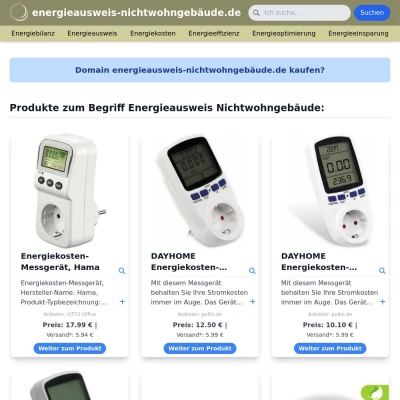 Screenshot energieausweis-nichtwohngebäude.de