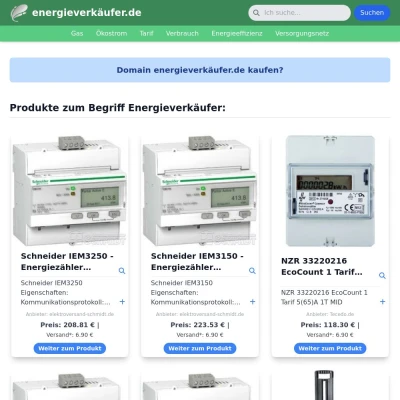 Screenshot energieverkäufer.de