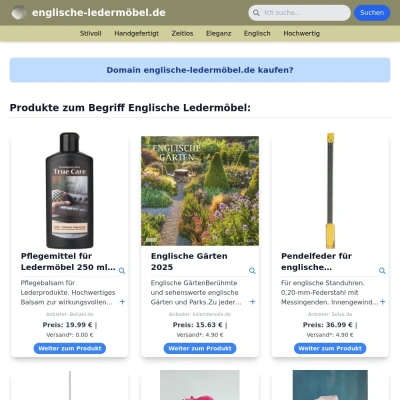 Screenshot englische-ledermöbel.de