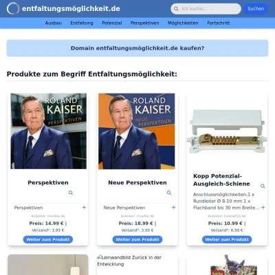 Screenshot entfaltungsmöglichkeit.de