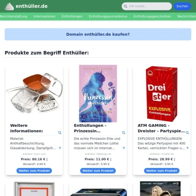 Screenshot enthüller.de
