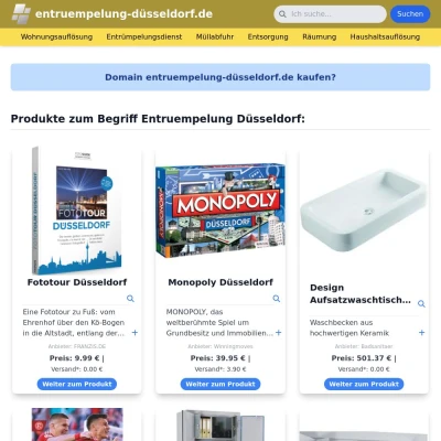 Screenshot entruempelung-düsseldorf.de