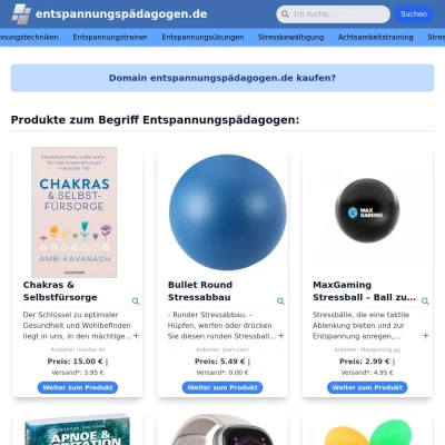 Screenshot entspannungspädagogen.de