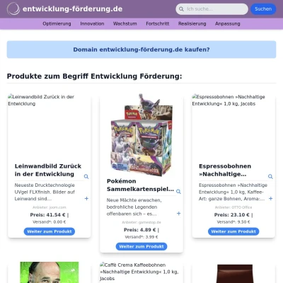 Screenshot entwicklung-förderung.de