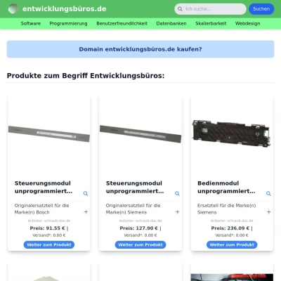 Screenshot entwicklungsbüros.de