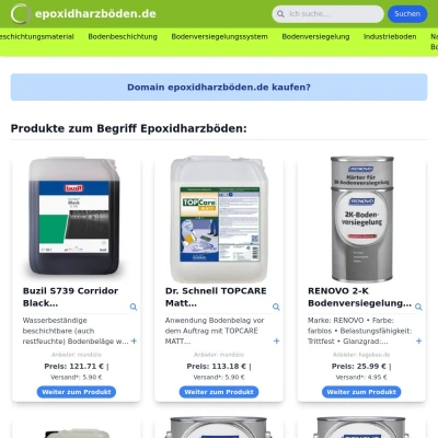 Screenshot epoxidharzböden.de