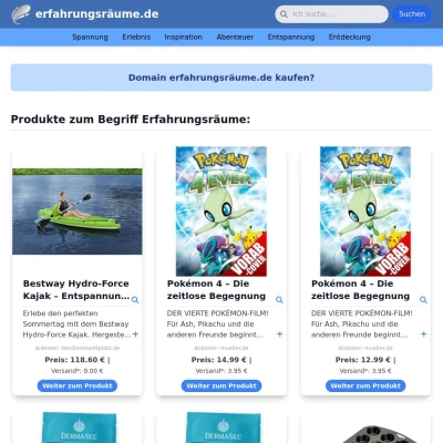 Screenshot erfahrungsräume.de